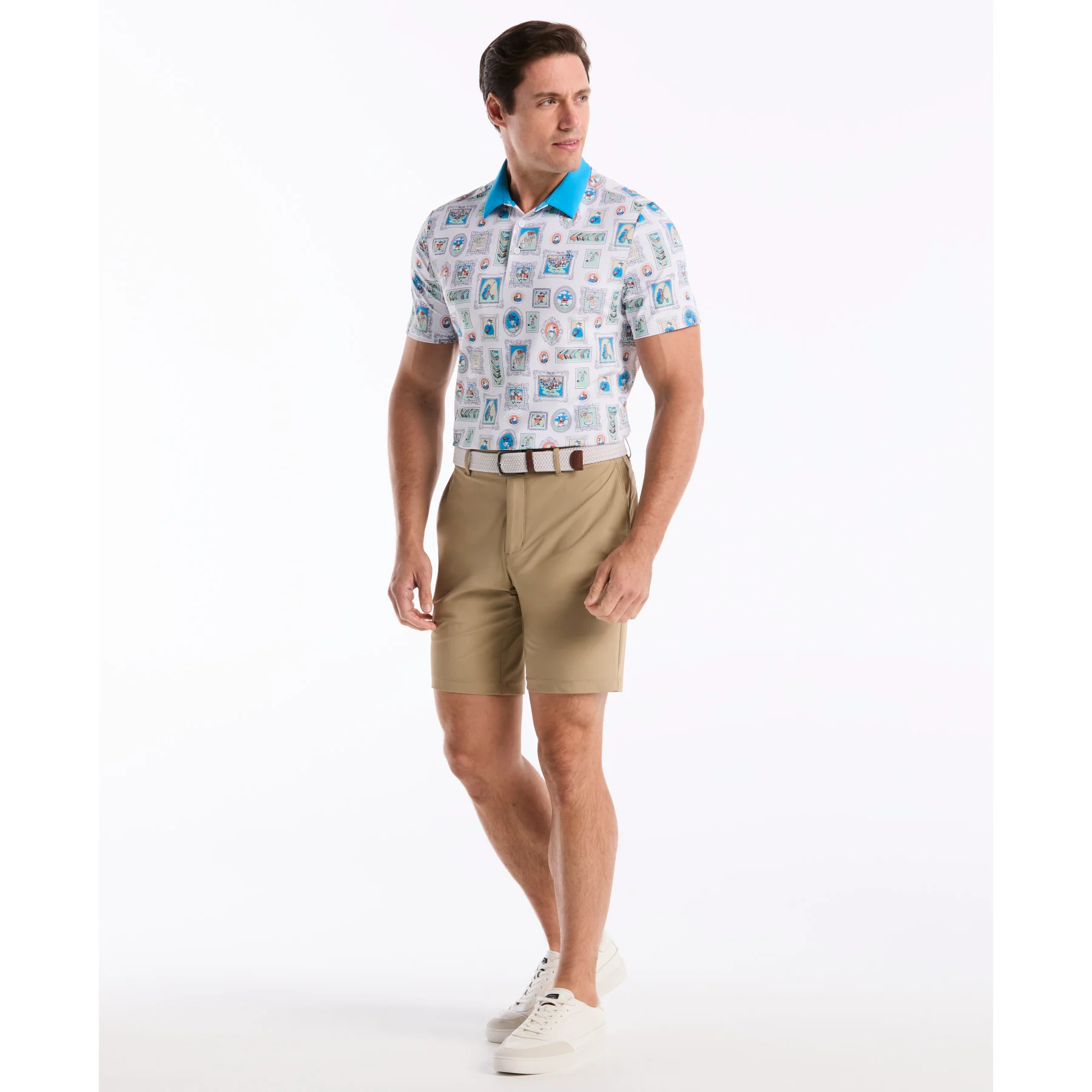 Wall Of Fame Golf Polo In Bright White - Image 4