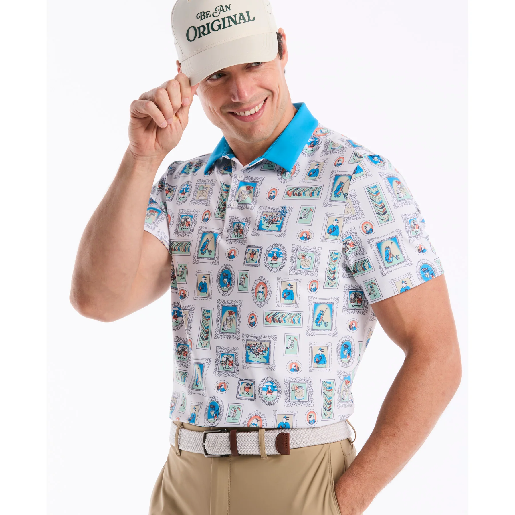 Wall Of Fame Golf Polo In Bright White - Image 5
