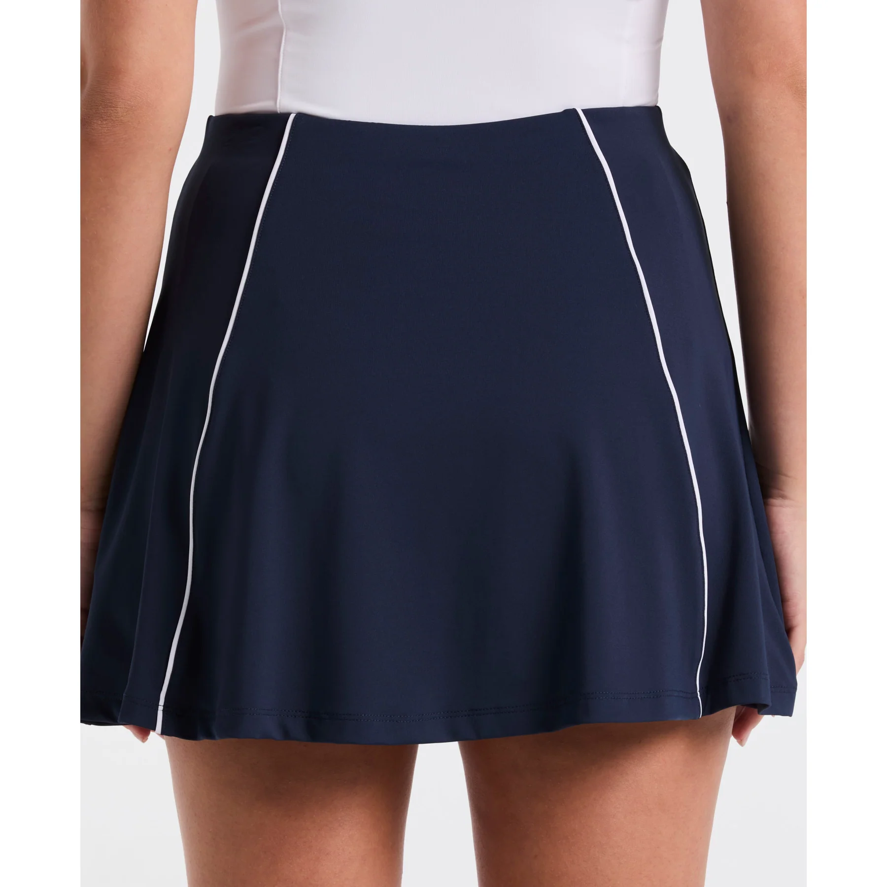 Women's Colour Block Flounce Tennis Skort In Black Iris - Image 4