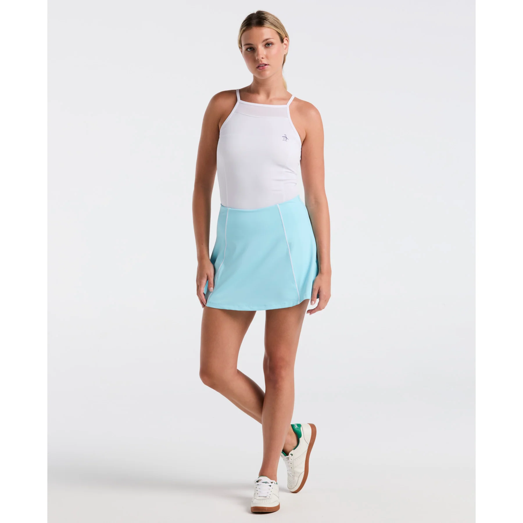 Women's Colour Block Flounce Tennis Skort In Castaway