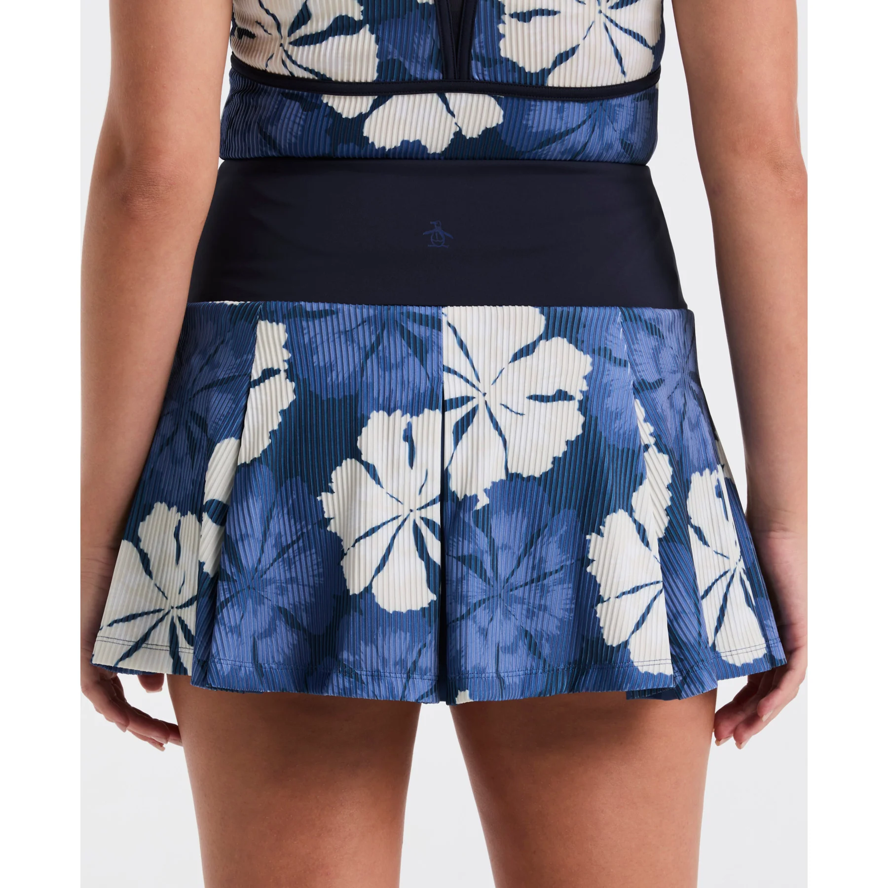 Women's Fuji Floral Tennis Skort In Black Iris - Image 4