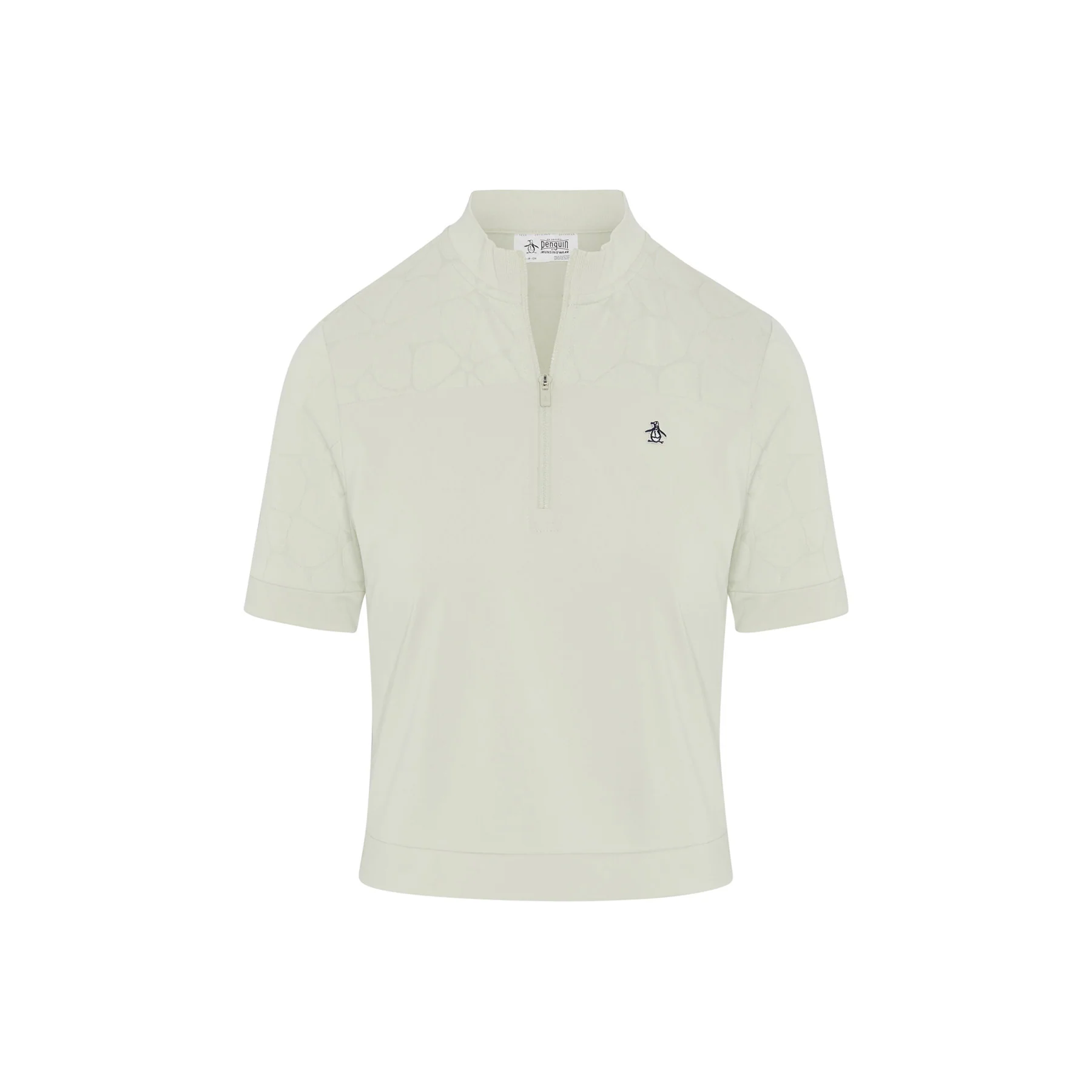 Women's Laser Cut Floral Golf Shirt In Silver Birch - Image 5