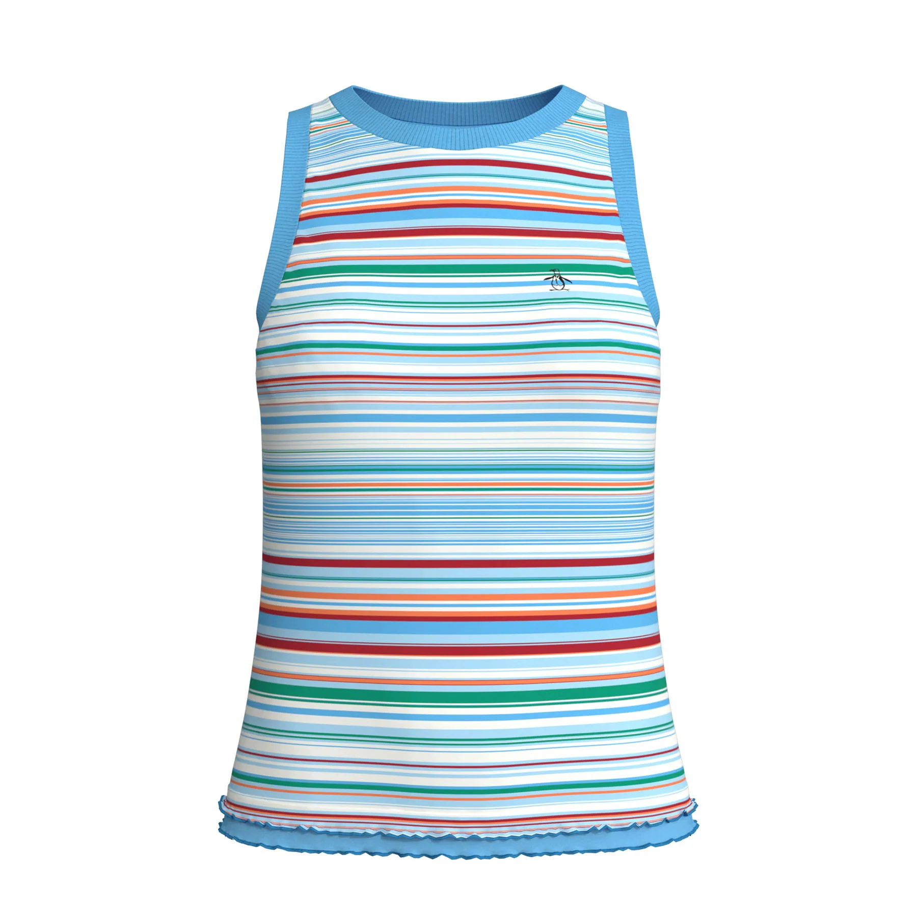 Women's Lettuce Edge Tennis Tank Top In Aquarius - Image 6
