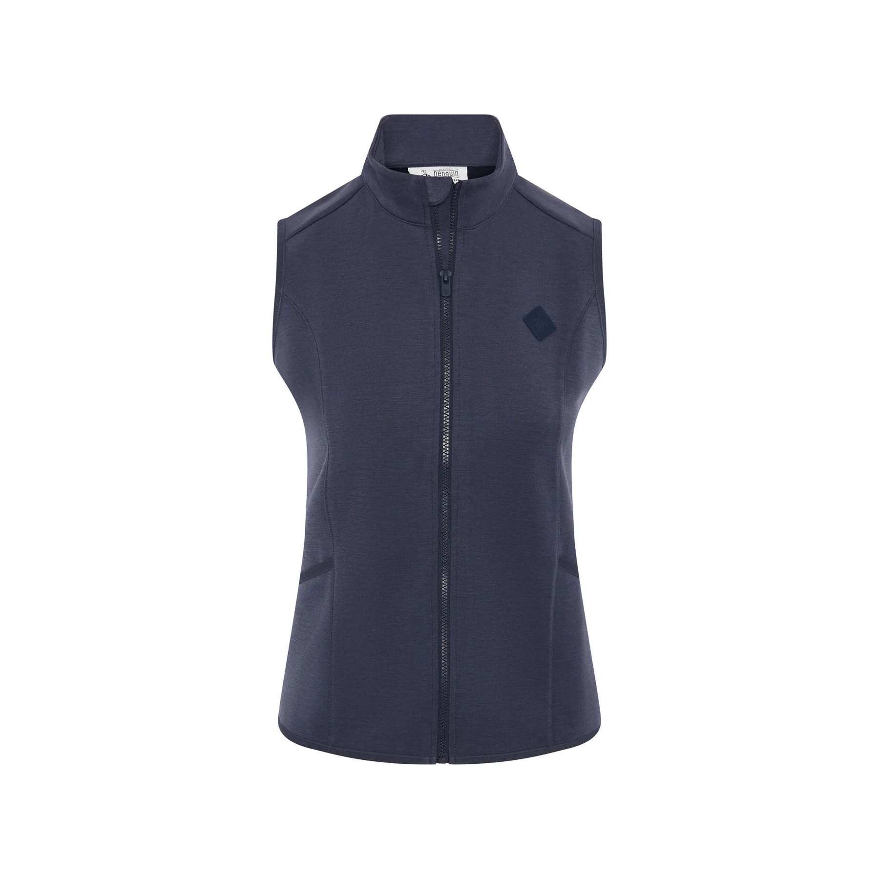 Women's Midweight Golf Vest In Black Iris Heather - Image 5