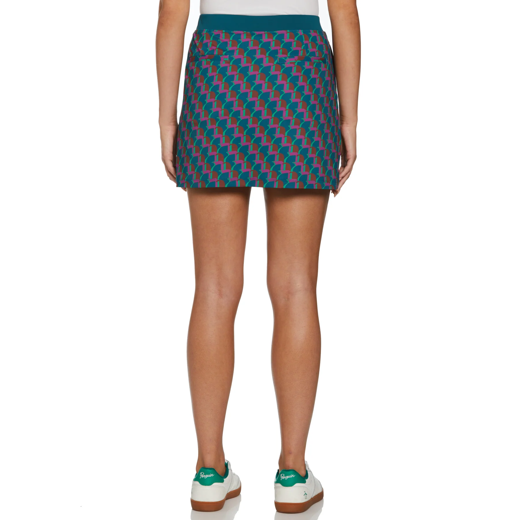 Women's Penguin Printed Golf Skort In Chesapeake Bay - Image 2