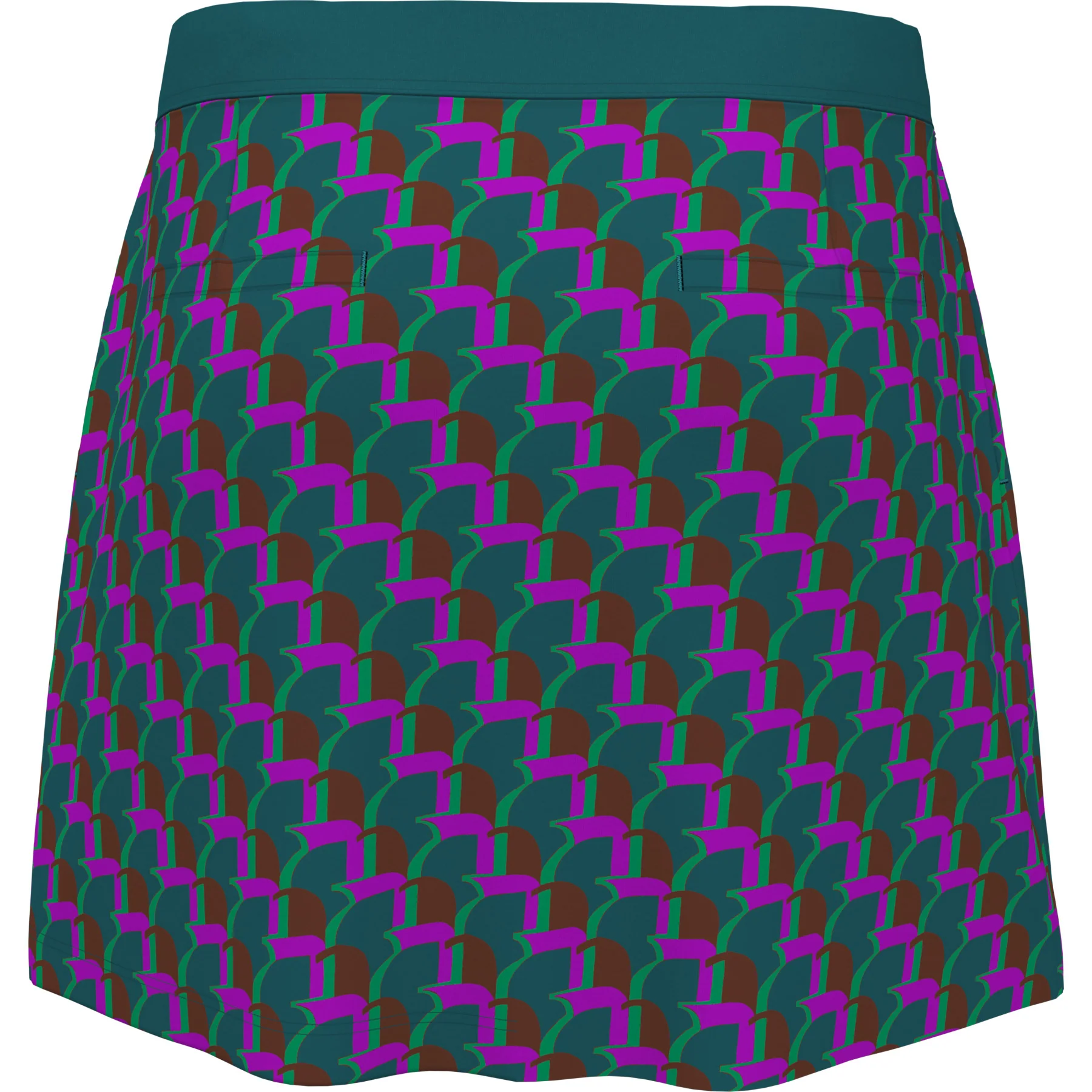 Women's Penguin Printed Golf Skort In Chesapeake Bay - Image 4
