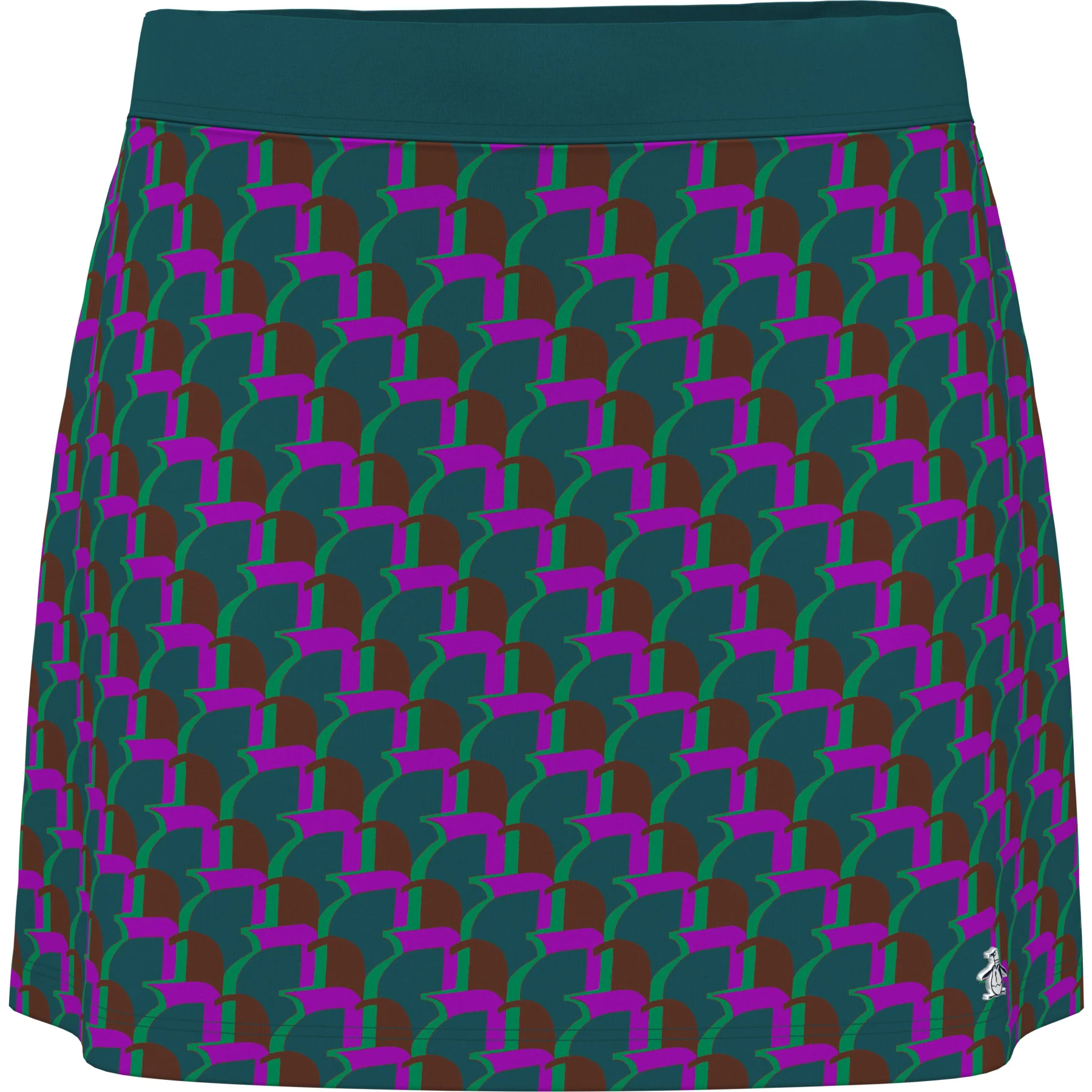 Women's Penguin Printed Golf Skort In Chesapeake Bay - Image 6