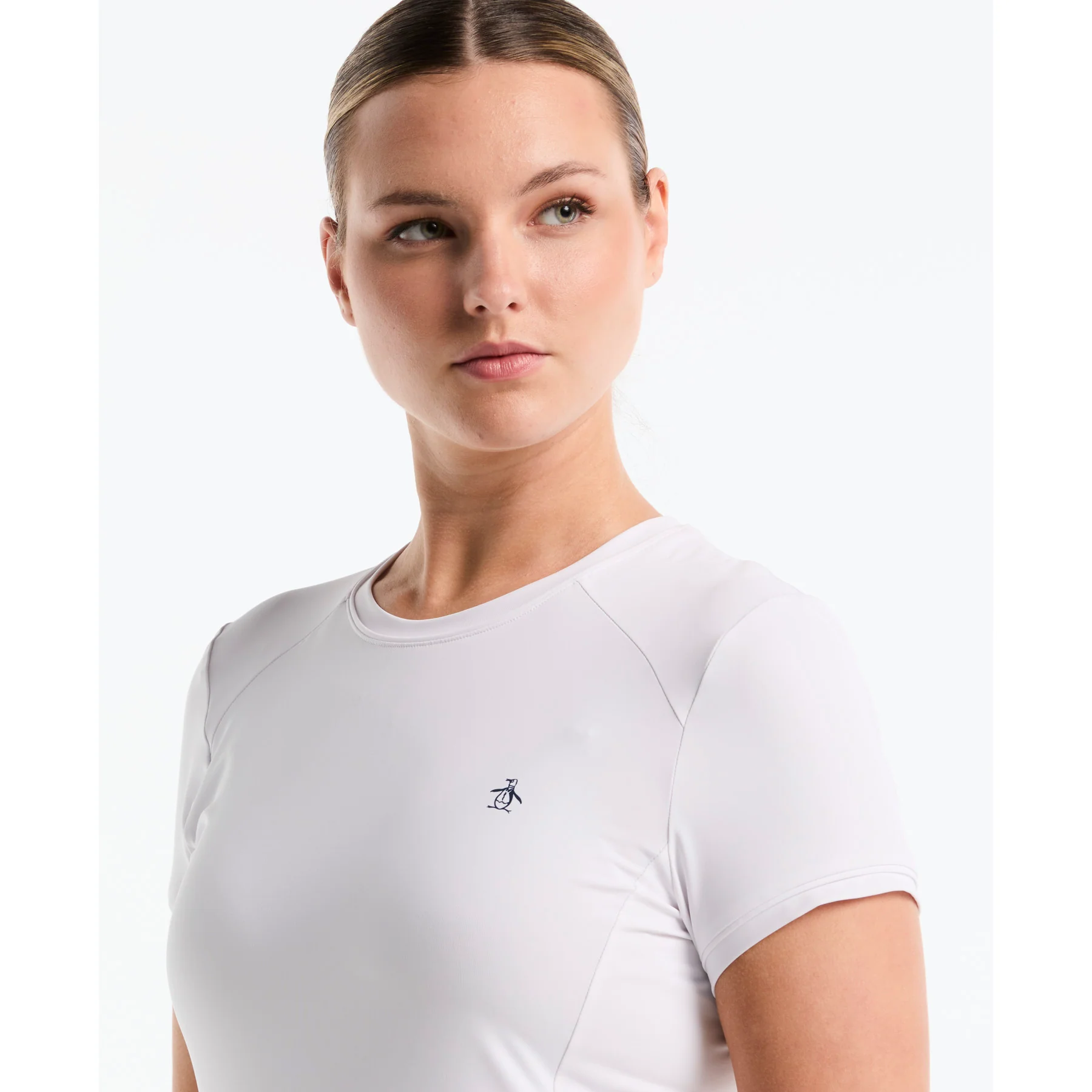 Women's Performance Tennis T-Shirt In Bright White - Image 3