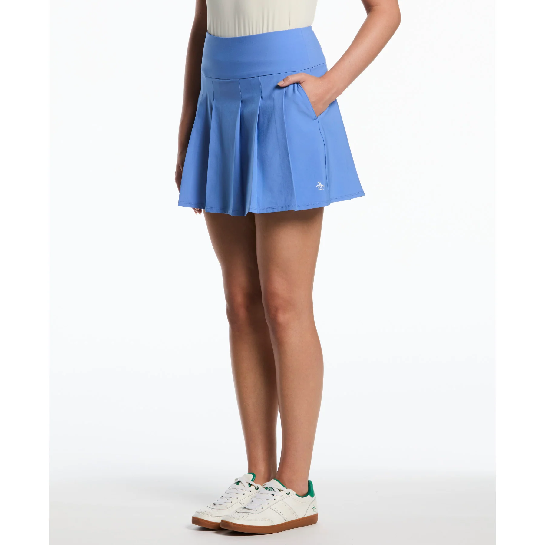 Women's Pleated 17" Golf Skort In Ultramarine - Image 3