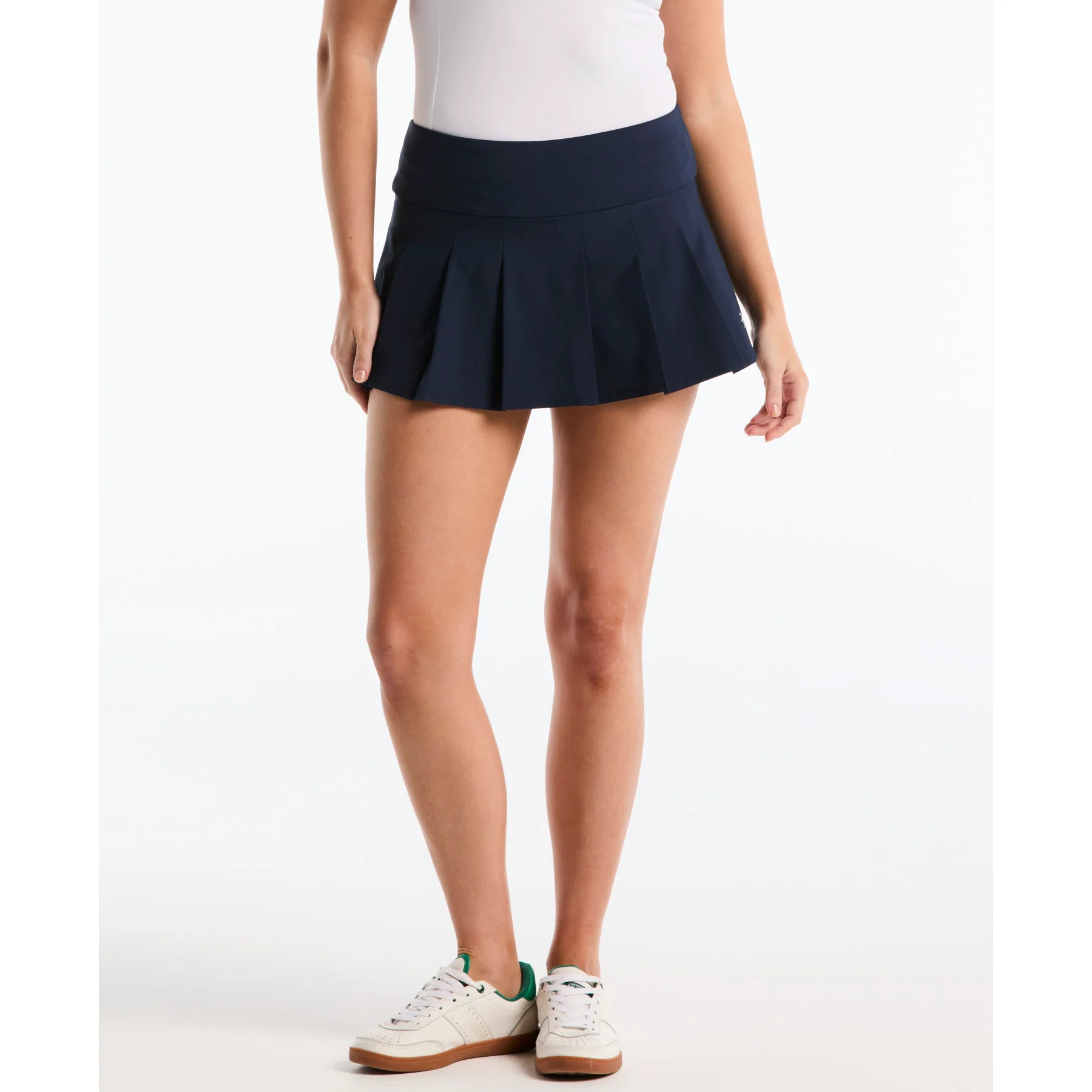 Women's Pleated Tennis Skort In Black Iris - Image 3