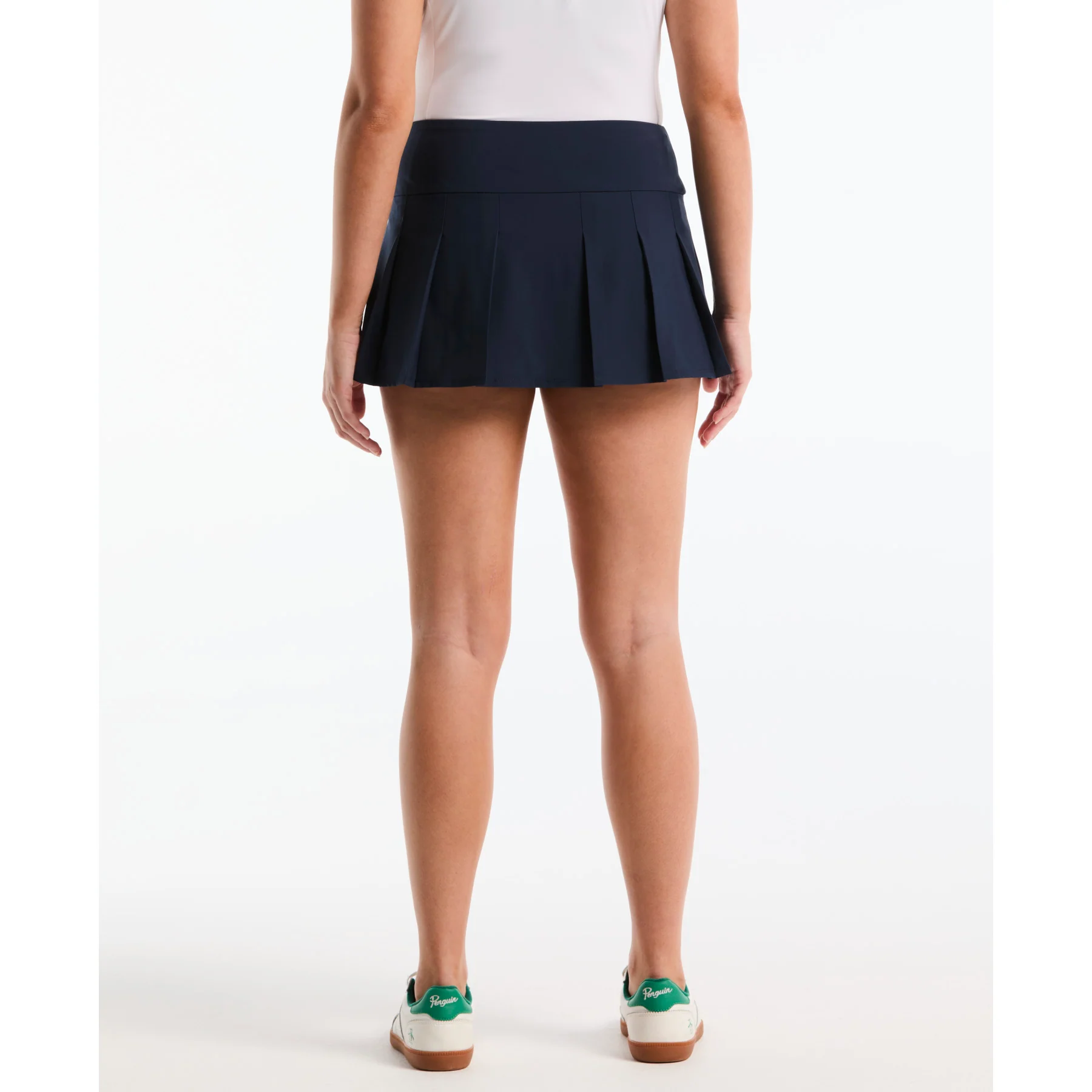 Women's Pleated Tennis Skort In Black Iris - Image 4