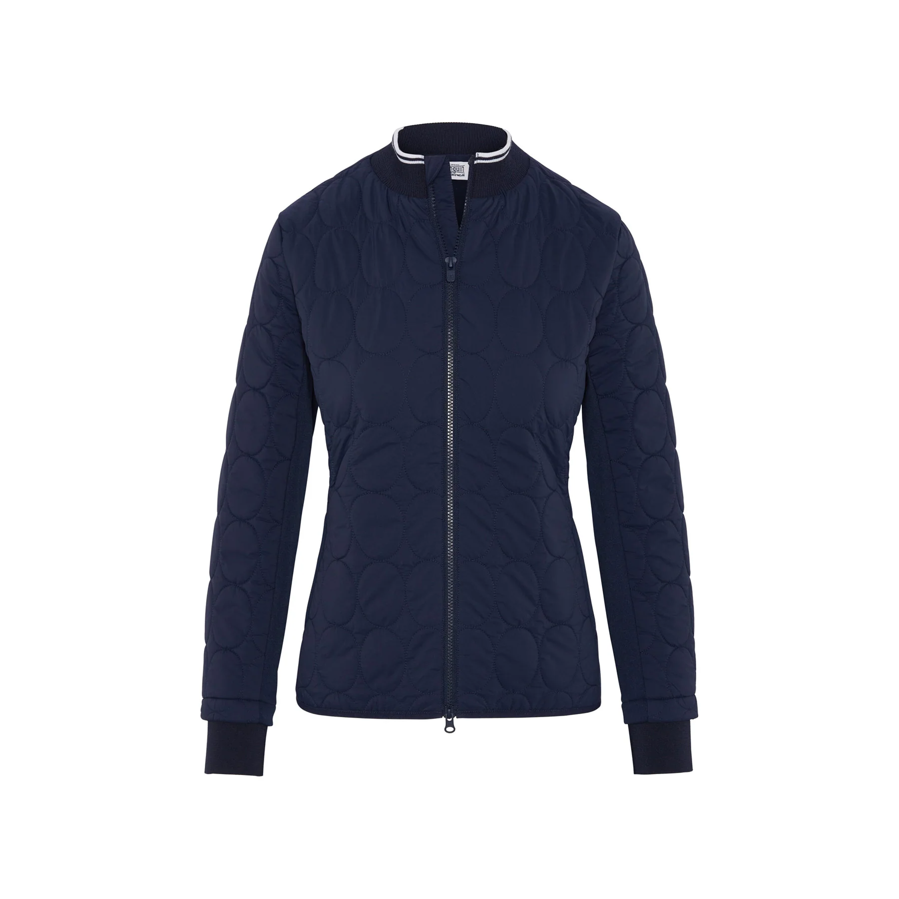 Women's Quilted Golf Puffer Jacket In Black Iris - Image 6