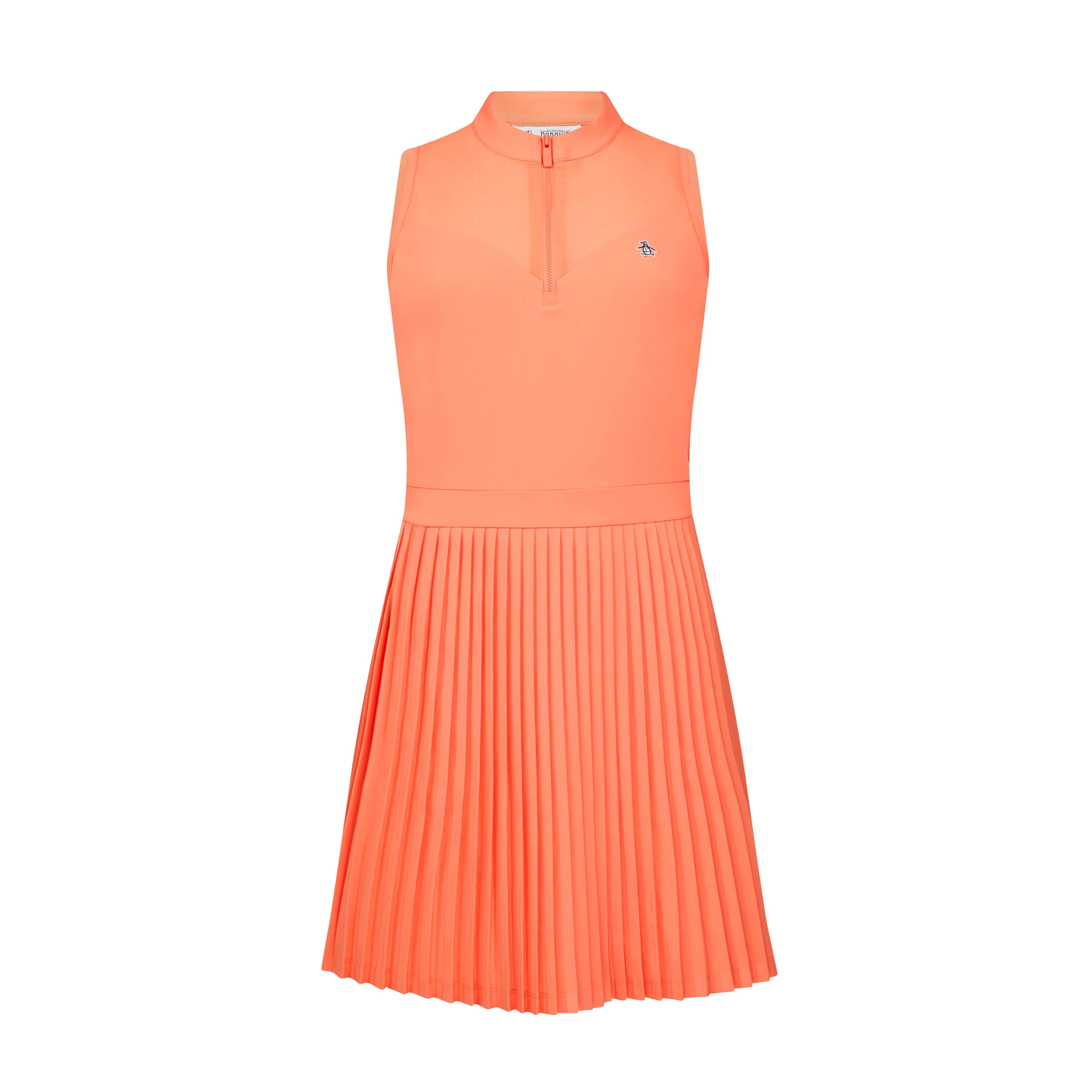 Women's Sleeveless Colour Block Golf Dress In Coral Quartz - Image 5