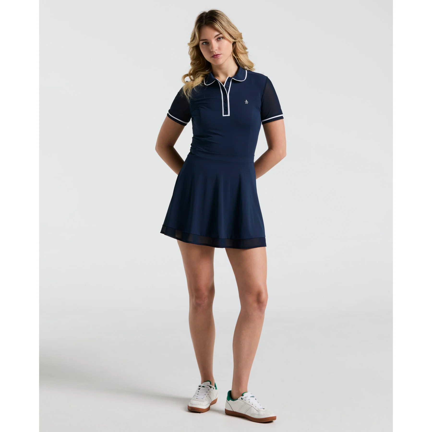 Women's Veronica Short Sleeve Dress In Black Iris - Image 4