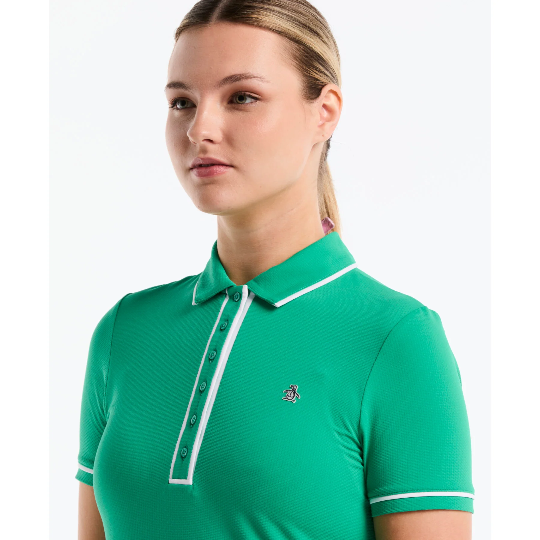 Women's Veronica Golf Polo In Emerald - Image 3