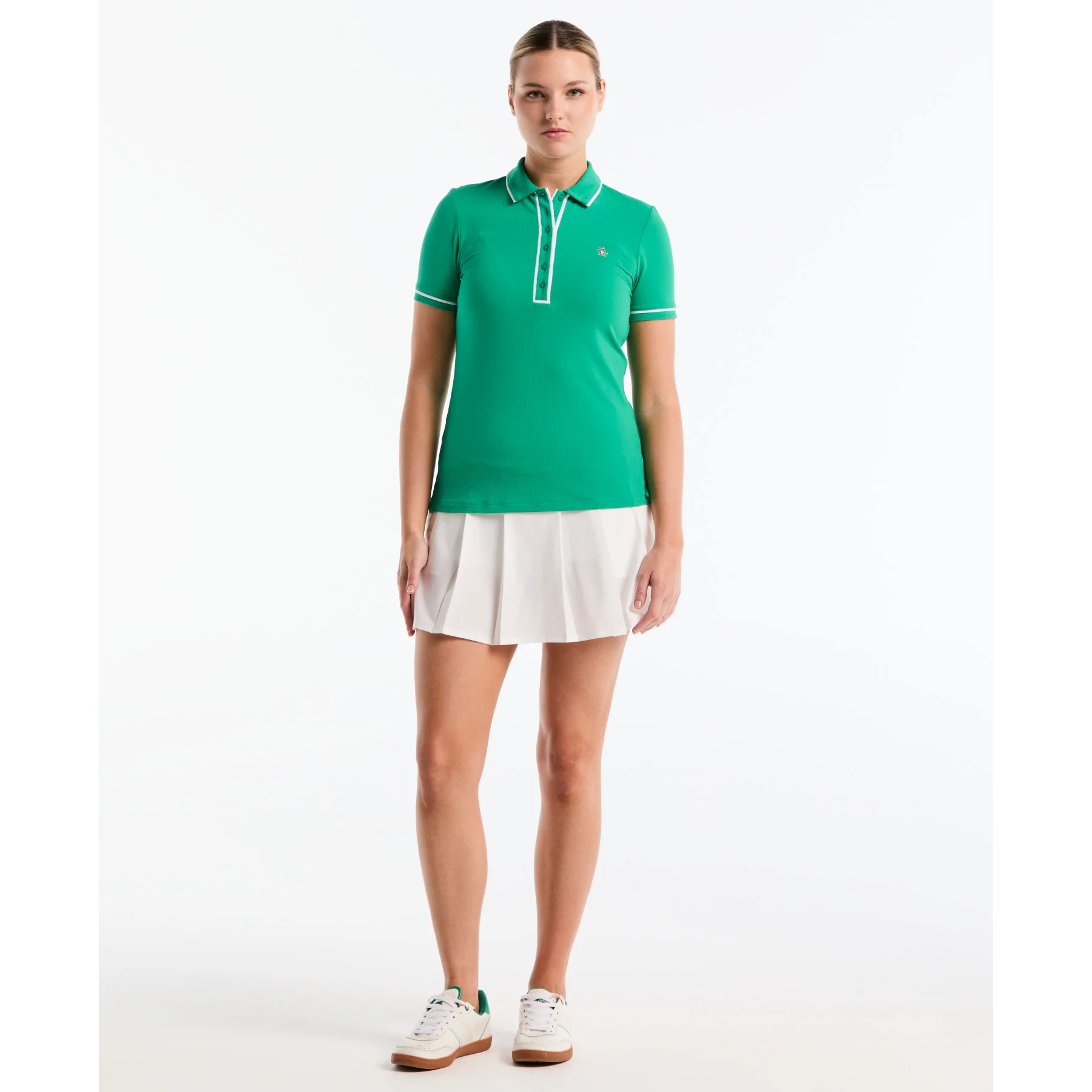 Women's Veronica Golf Polo In Emerald - Image 4