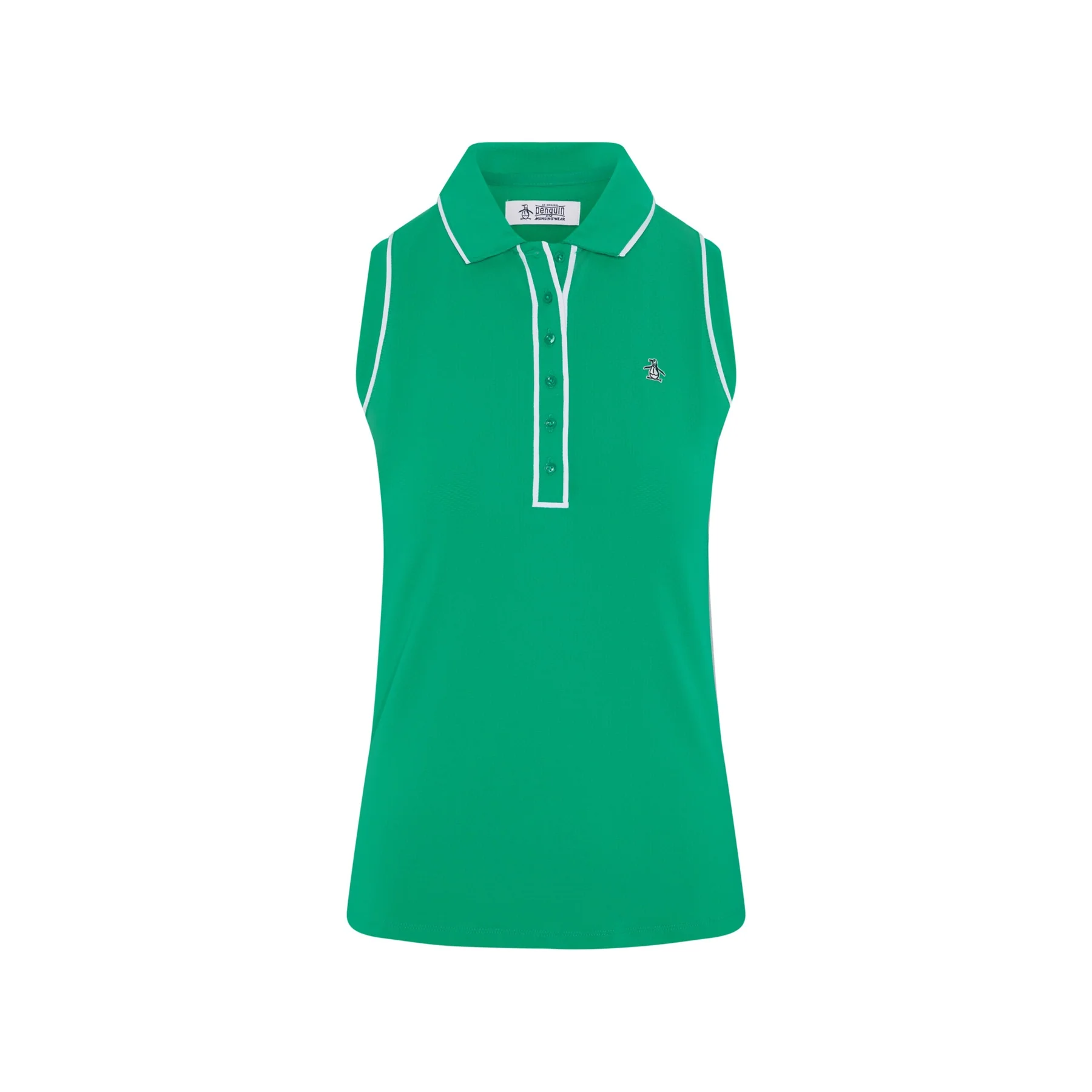 Women's Veronica Sleeveless Golf Polo In Emerald - Image 6